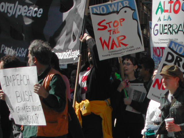 anti-war rally in nyc