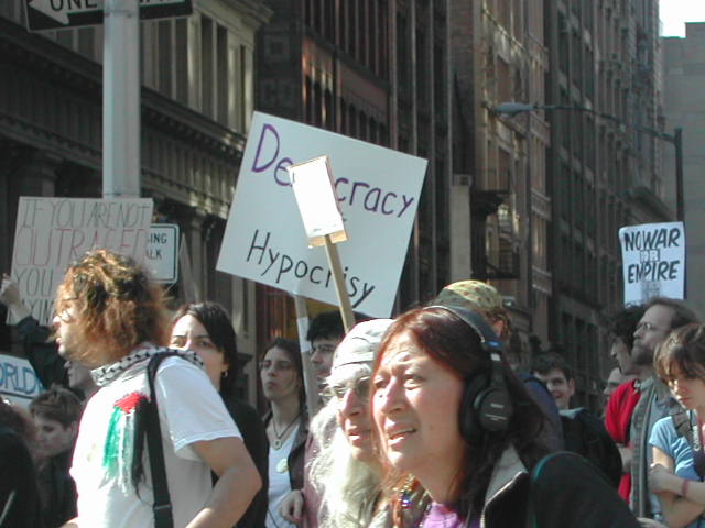 anti-war rally in nyc