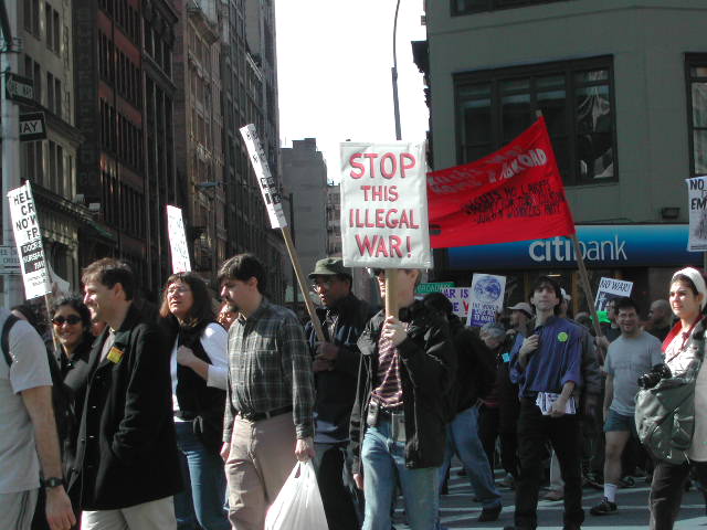 anti-war rally in nyc