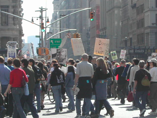 anti-war rally in nyc