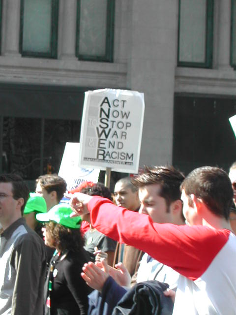 anti-war rally in nyc