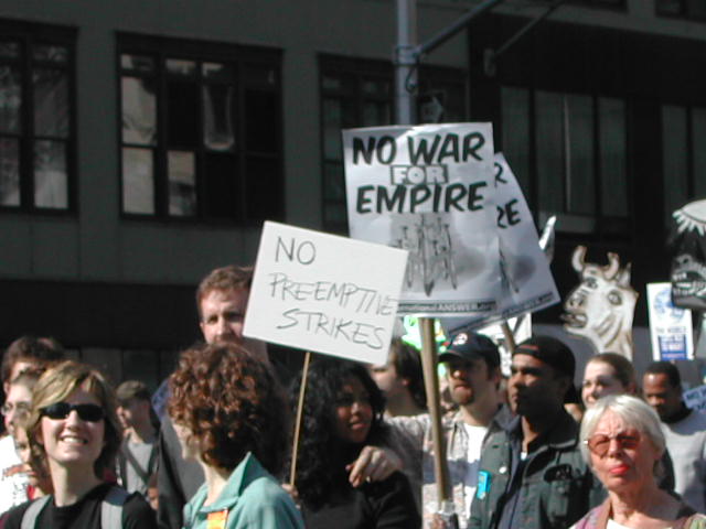 anti-war rally in nyc