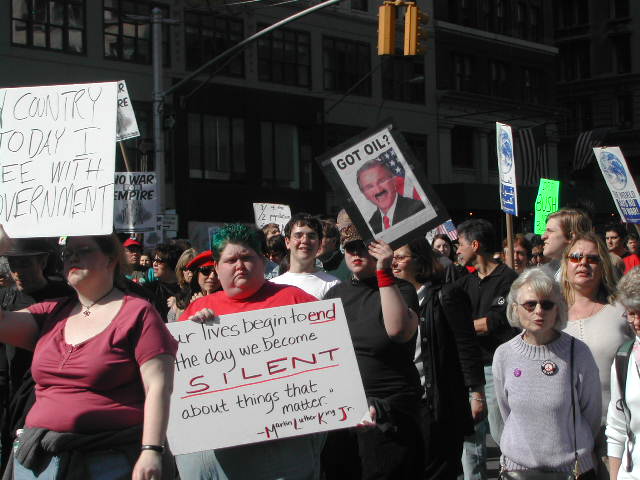 anti-war rally in nyc