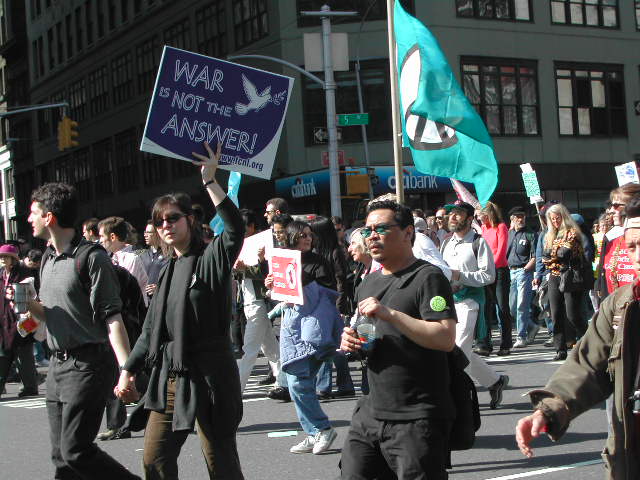 anti-war rally in nyc