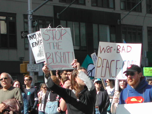 anti-war rally in nyc