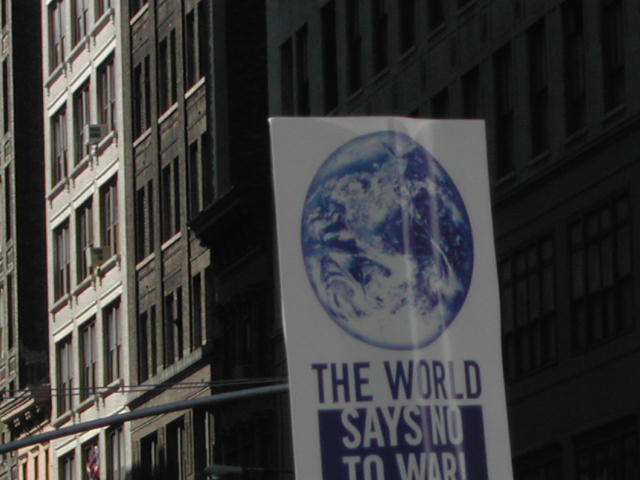 anti-war rally in nyc