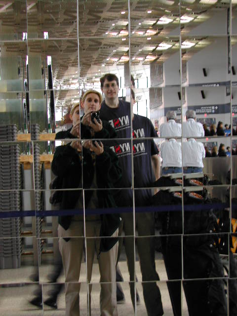 airport mirror shots