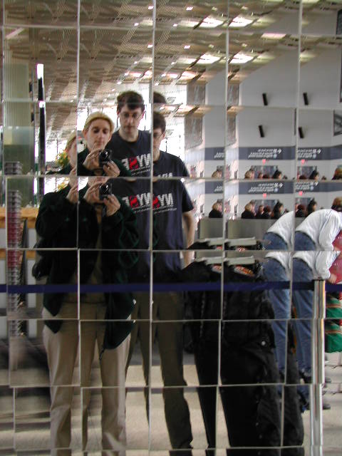 airport mirror shots