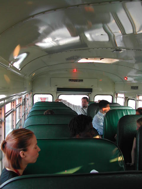 on the school bus