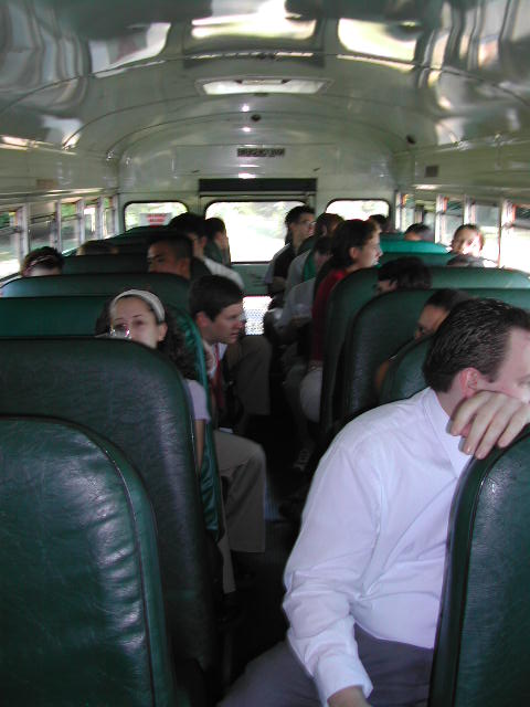 on the school bus