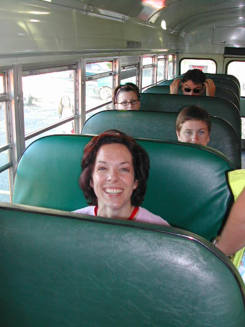 on the school bus