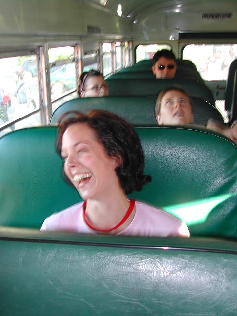 on the school bus