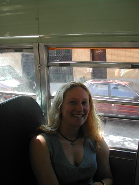 on the school bus