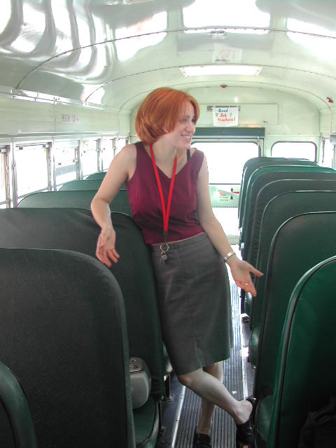 on the school bus