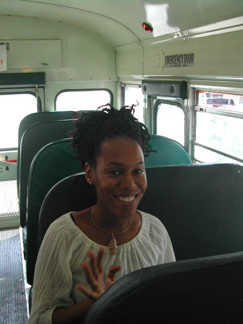 on the school bus