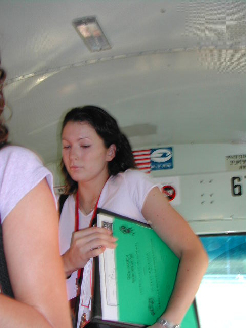 on the school bus