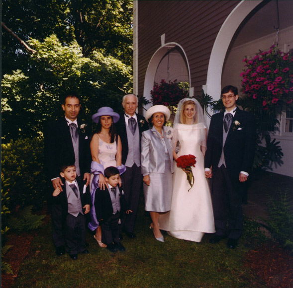 bride and groom's family