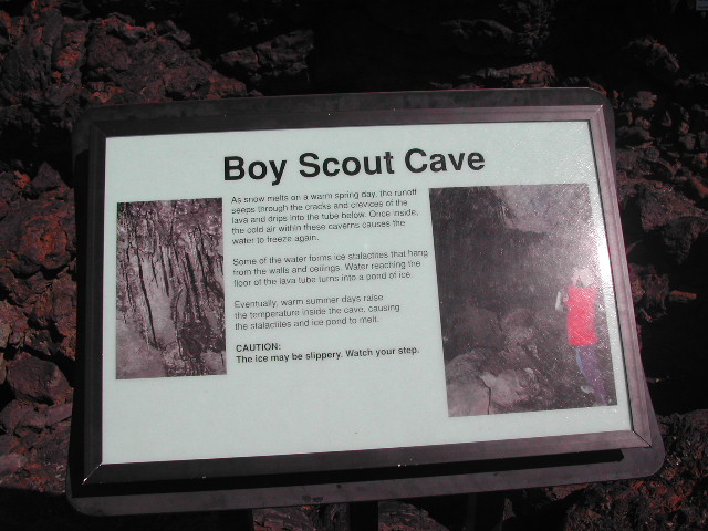 idaho - craters of the moon - boy scout cave